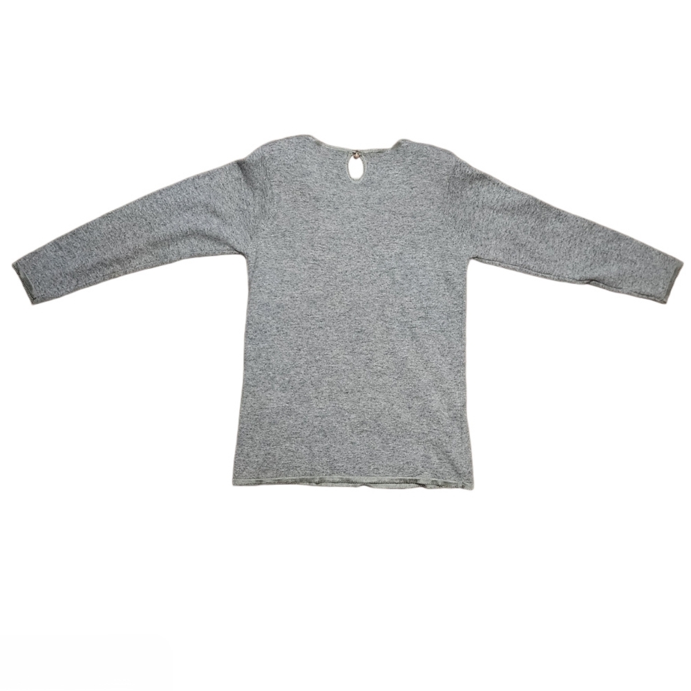 Casual Corner Women Oversized Grey Wool Blend Sweater Size Med - Picture 3 of 6